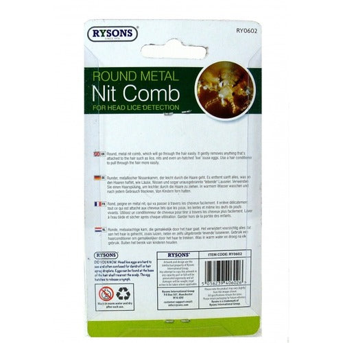 Round Nit Comb