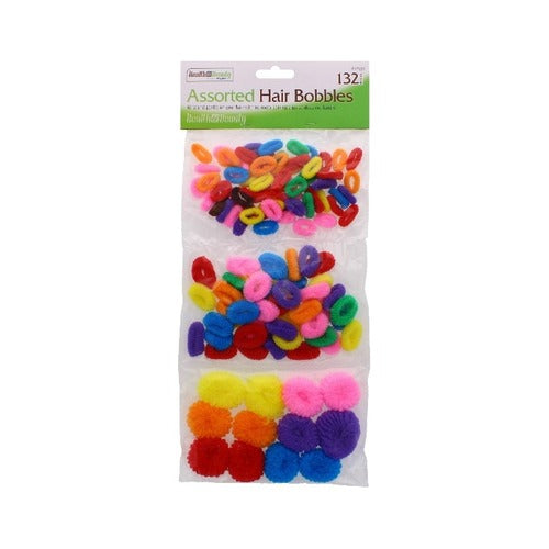 Hair Bobbles Assorted 132pcs