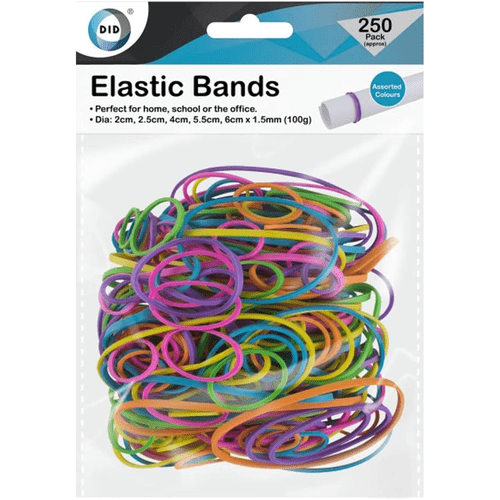 Elastic Bands Asstd 250pk